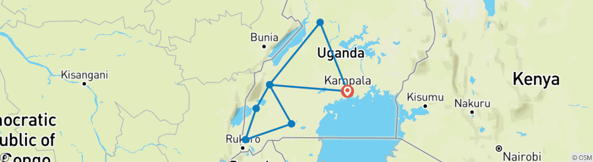 Imagen de un mapa que muestra la ruta del circuito