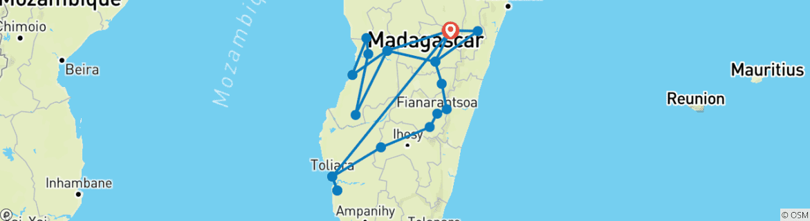 Imagen de un mapa que muestra la ruta del circuito