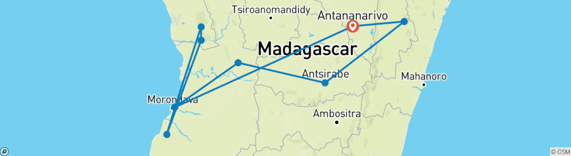 Imagen de un mapa que muestra la ruta del circuito
