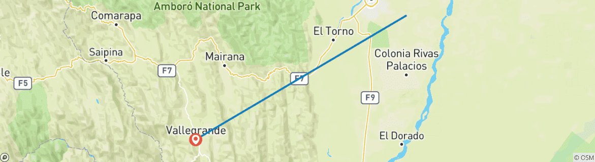 Imagen de un mapa que muestra la ruta del circuito