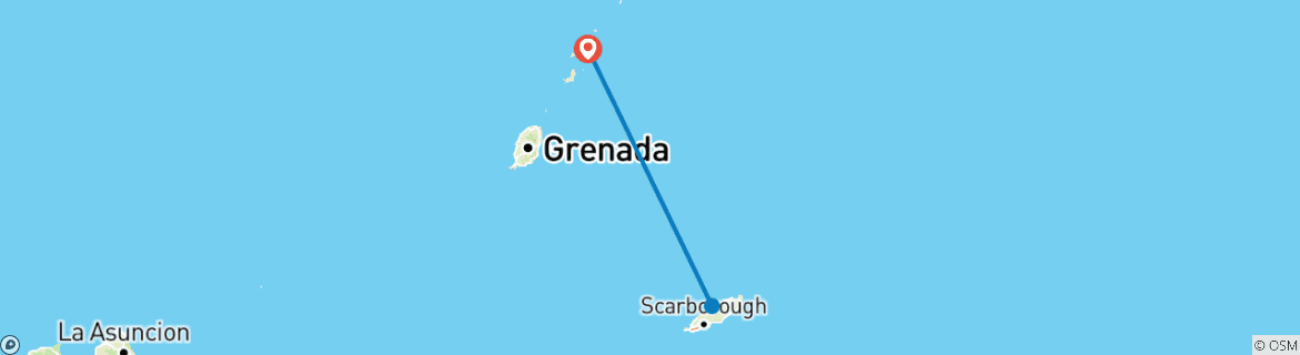 Image d'une carte montrant l'itinéraire du circuit