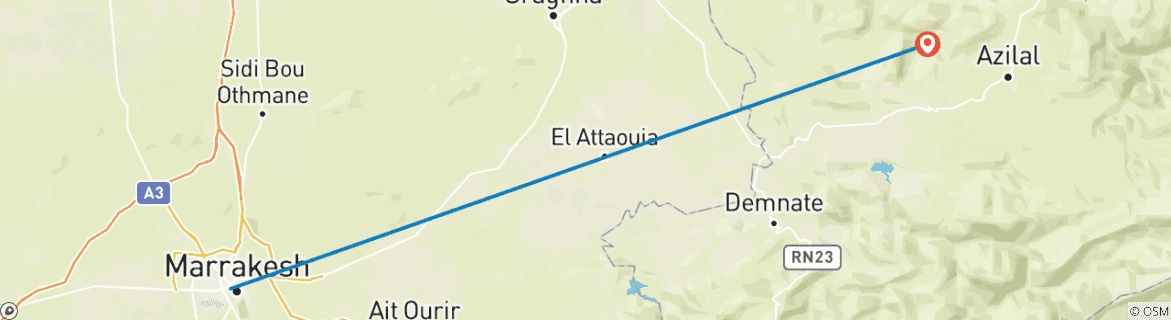 Imagen de un mapa que muestra la ruta del circuito