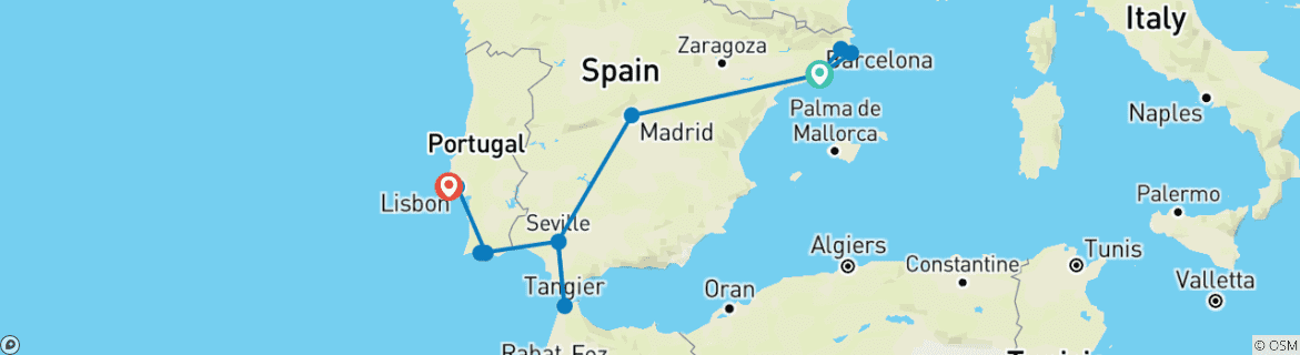 Imagen de un mapa que muestra la ruta del circuito