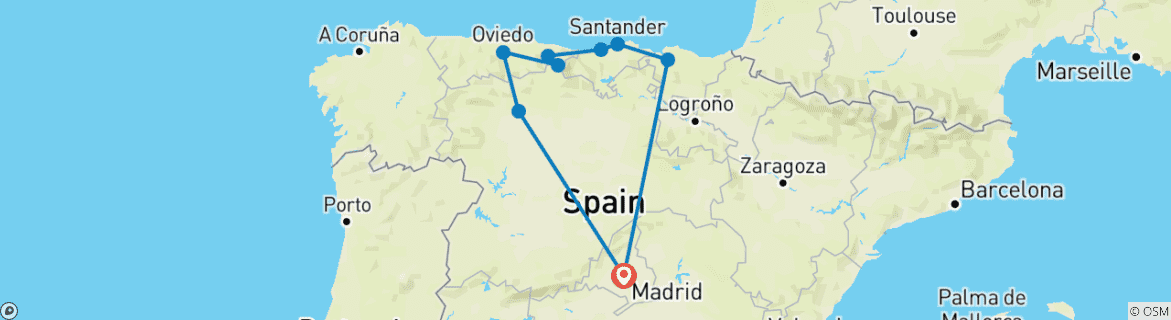 Imagen de un mapa que muestra la ruta del circuito