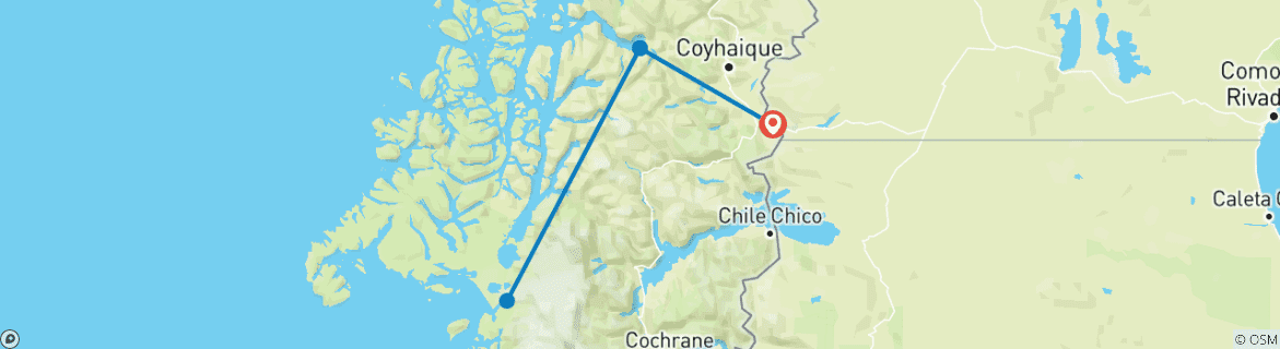 Imagen de un mapa que muestra la ruta del circuito