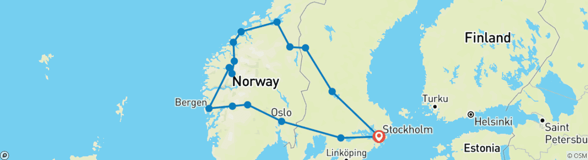 Imagen de un mapa que muestra la ruta del circuito