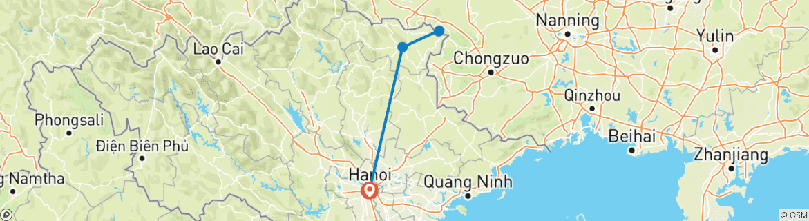 Imagen de un mapa que muestra la ruta del circuito