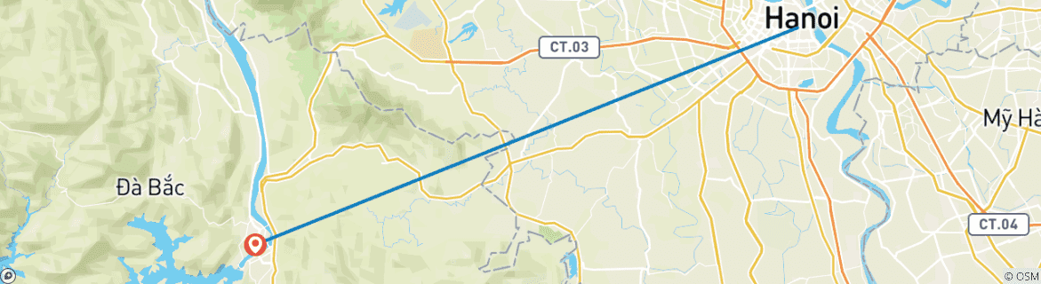 Imagen de un mapa que muestra la ruta del circuito