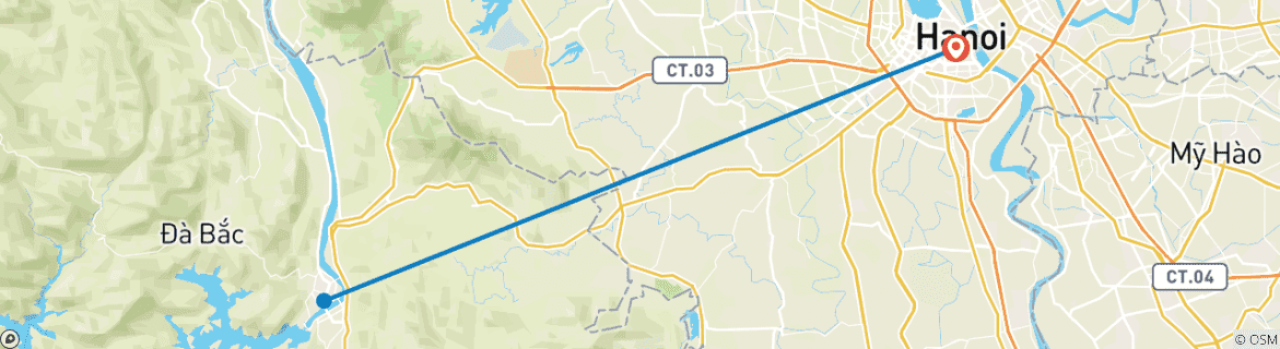 Imagen de un mapa que muestra la ruta del circuito