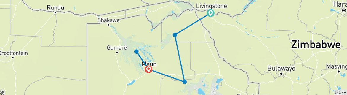 Imagen de un mapa que muestra la ruta del circuito