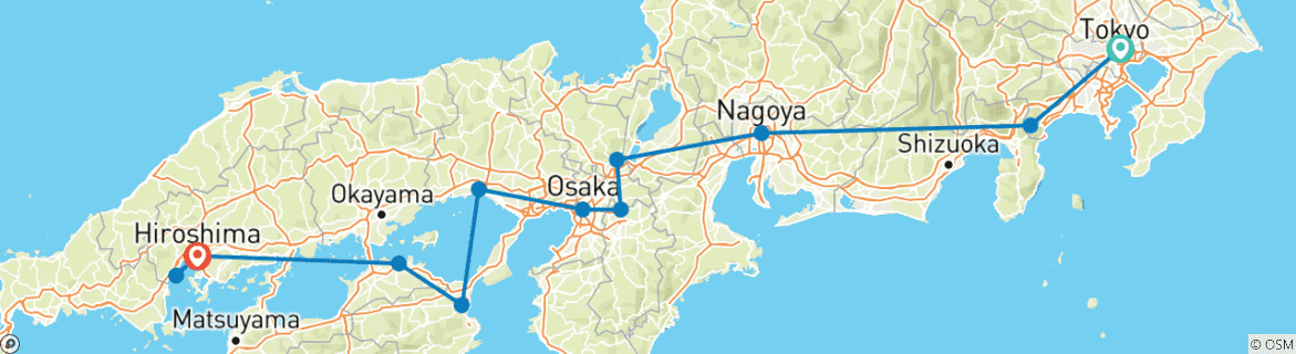 Imagen de un mapa que muestra la ruta del circuito