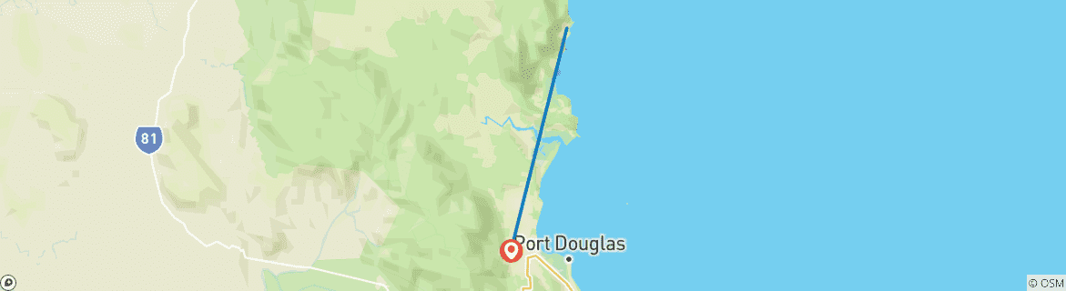 Image d'une carte montrant l'itinéraire du circuit