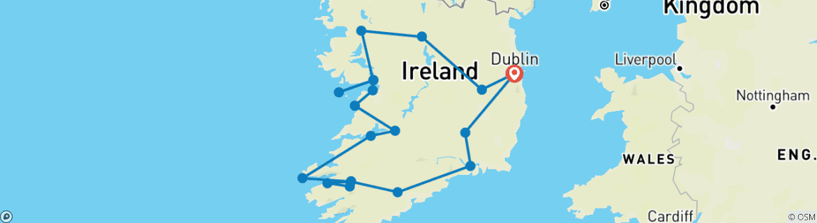 Carte du circuit L'île d'émeraude
