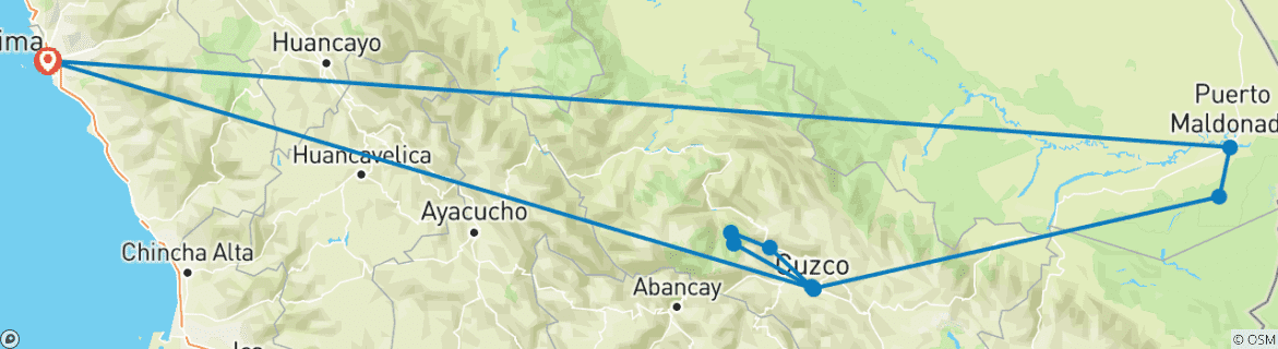Imagen de un mapa que muestra la ruta del circuito