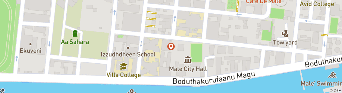 Carte du circuit Croisière Dhoni aux Maldives