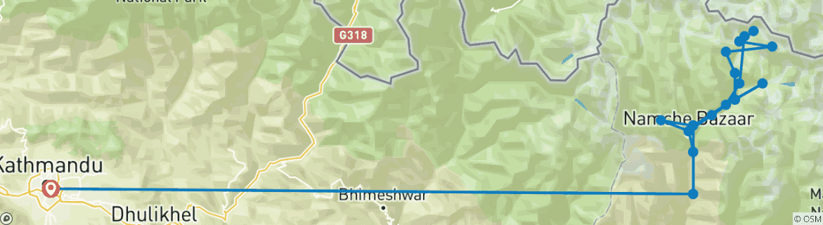 Imagen de un mapa que muestra la ruta del circuito