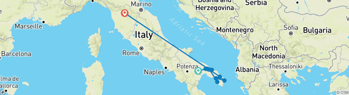 Imagen de un mapa que muestra la ruta del circuito