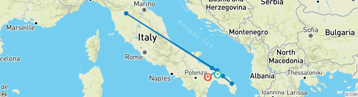 Imagen de un mapa que muestra la ruta del circuito