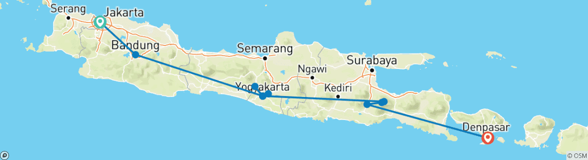 Imagen de un mapa que muestra la ruta del circuito