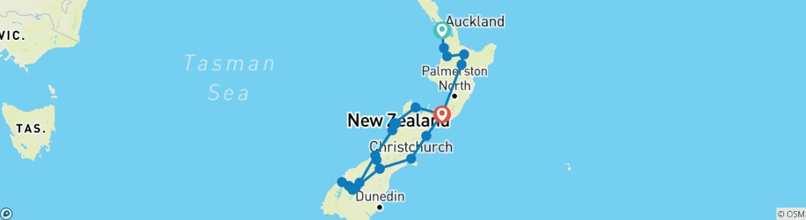 Imagen de un mapa que muestra la ruta del circuito