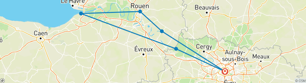 Imagen de un mapa que muestra la ruta del circuito