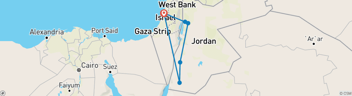 Imagen de un mapa que muestra la ruta del circuito