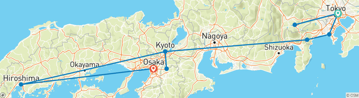 Imagen de un mapa que muestra la ruta del circuito