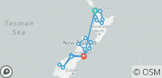  New Zealand Discovery Tour - 20 destinations 