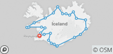  Glaciers and Aurora Tour: Around Iceland in Winter - 26 destinations 