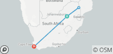  Kruger &amp; Cape Town Short Break by Plane - 4 destinations 