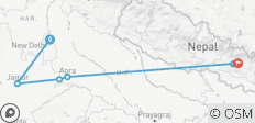 Indiens Goldene Dreieck mit Nepal - 9 Destinationen
