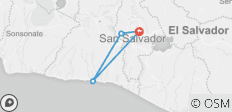  El Salvador combo City and Beach 5 Days - 4 destinations 