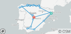 Spanisches Erbe bis Madrid) - 28 Destinationen
