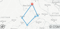 Le Triangle d\'or de l\'Inde : Une aventure de 7 jours depuis l\'aéroport de Delhi vers Agra, Ranthambore et Jaipur - 7 destinations