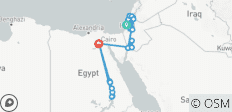 Israël, Jordanie et Égypte avec croisière sur le Nil 12 jours - 29 destinations