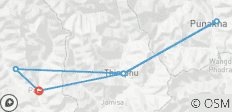 Randonnée à Bumdra et au Nid du Tigre : circuit de 8 jours au Bhoutan avec une nuit en campement - 10 destinations