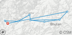Séjour sur mesure au Bhoutan : circuit privé de 11 jours, de Paro à Bumthang - 16 destinations