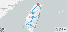 Circuit privé de 8 jours autour de Taïwan - Premium - 11 destinations