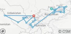 Circuit découverte en Asie centrale XL - De Bichkek à Tachkent - 26 destinations