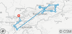 Le meilleur du Kirghizistan et du Tadjikistan - 20 destinations