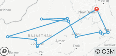 Rajasthan Kamel Erlebnisreise mit Delhi und Agra - 16 Destinationen