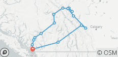 Les sites emblématiques des Rocheuses de l\'Ouest canadien : circuit de 8 jours - 18 destinations