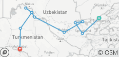Best of Uzbekistan and Turkmenistan - 11 destinations