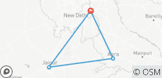 Circuit de 5 jours dans le Triangle d\'Or : Delhi, Agra, Jaipur et Fatehpur Sikri - Le Taj Mahal et son patrimoine - 4 destinations