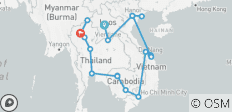 Laos - Vietnam - Cambodge et; Thaïlande Découverte 21 jours - 21 destinations