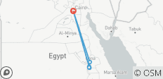  Ab Kairo - Paket nach Luxor und Habu im Schlafwagenzug (3 Tage) - 6 Destinationen 