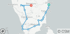 Pleins feux sur l\'Inde du Sud - Tamilnadu, Kerala et Karnataka - 17 destinations