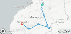 4 Días 3 Noches Aventura en el Desierto de Fez a Marrakech - 11 destinos