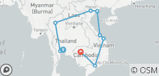  Amazing Thailand, Cambodia and Vietnam 18 days - 9 destinations 