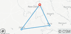 4-Day Private Golden Triangle Tour, 4-Star: Delhi, Agra (Taj Sunrise) & Jaipur - 4 destinations